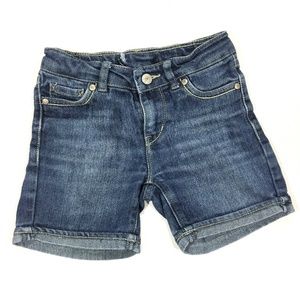 Girls Blue Levi's shorty shorts, Size 5 Regular